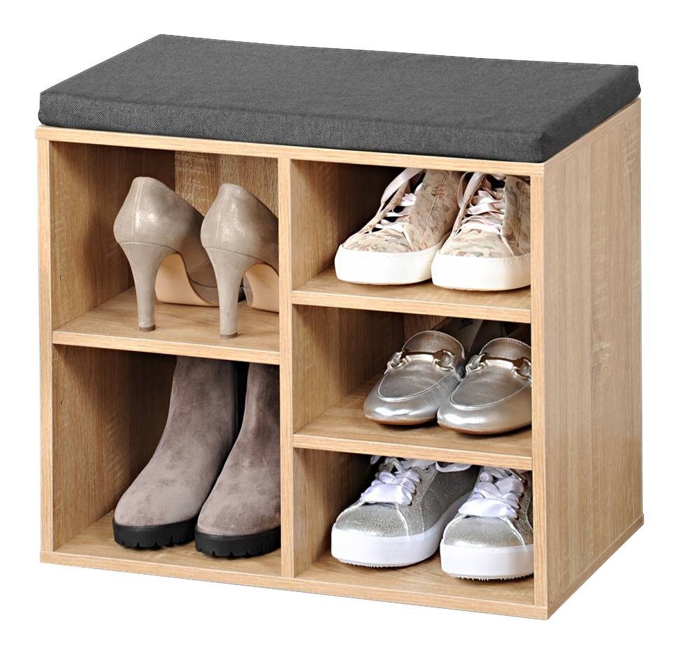Kesper Schuhregal Eiche Spanplatte B/H/L: ca. 29,5x48x51,5 cm