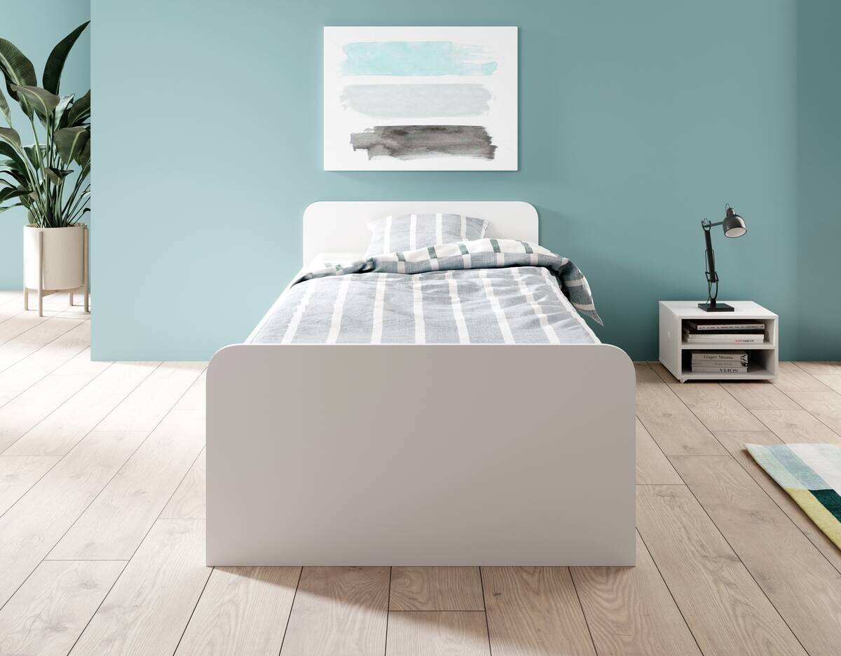 Jugendbett weiß Liegefläche B/L: ca. 90x200 cm