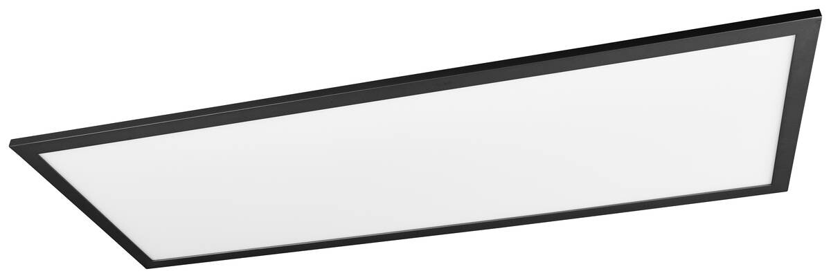 Reality Deckenleuchte Alpha schwarz Metall B/H/T: ca. 80x5x30 cm