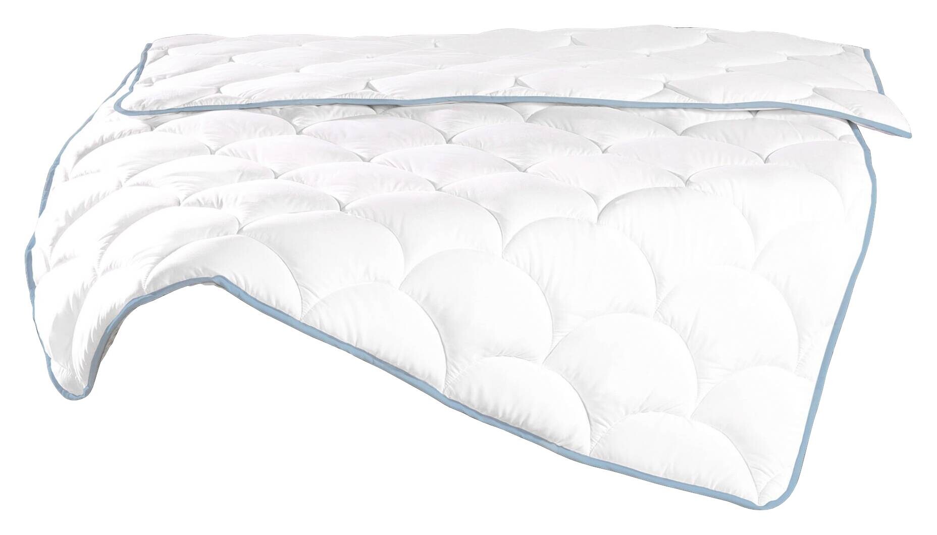 Steppbett weiß 100% Polyester B/L: ca. 135x200 cm