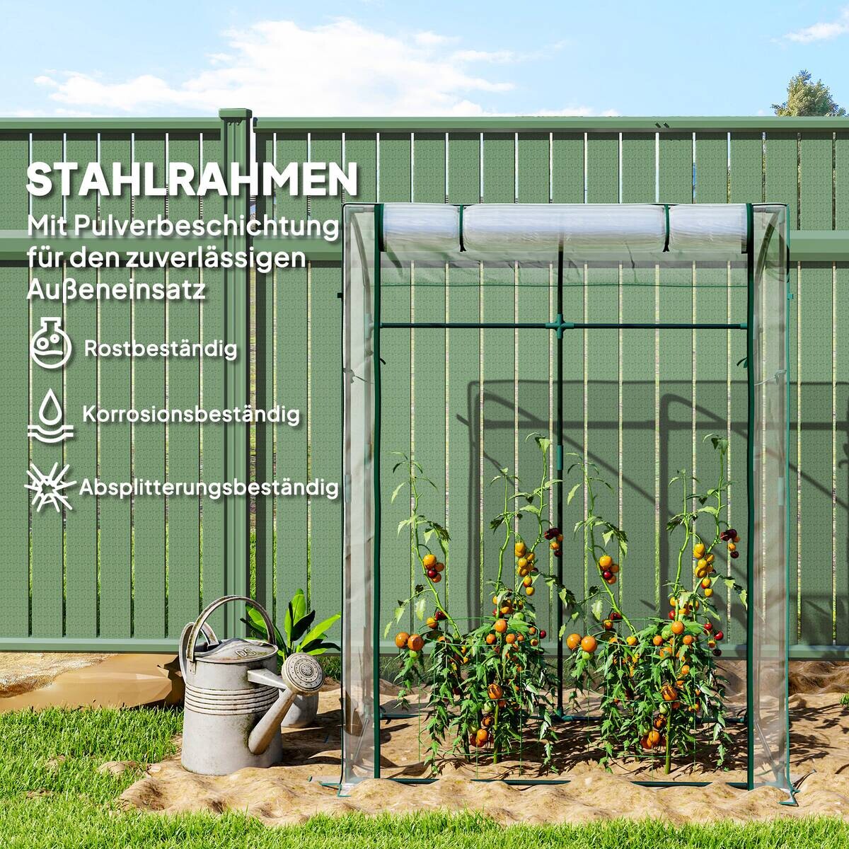 Outsunny Gewächshaus B/H/T/L: ca. 70x170x70x128 cm transparent