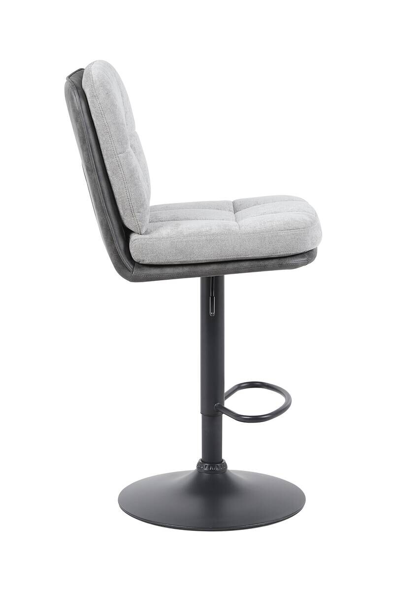 Barhocker Vila grau anthrazit Microfaser Webstoff B/H/T: ca. 43x99x59 cm