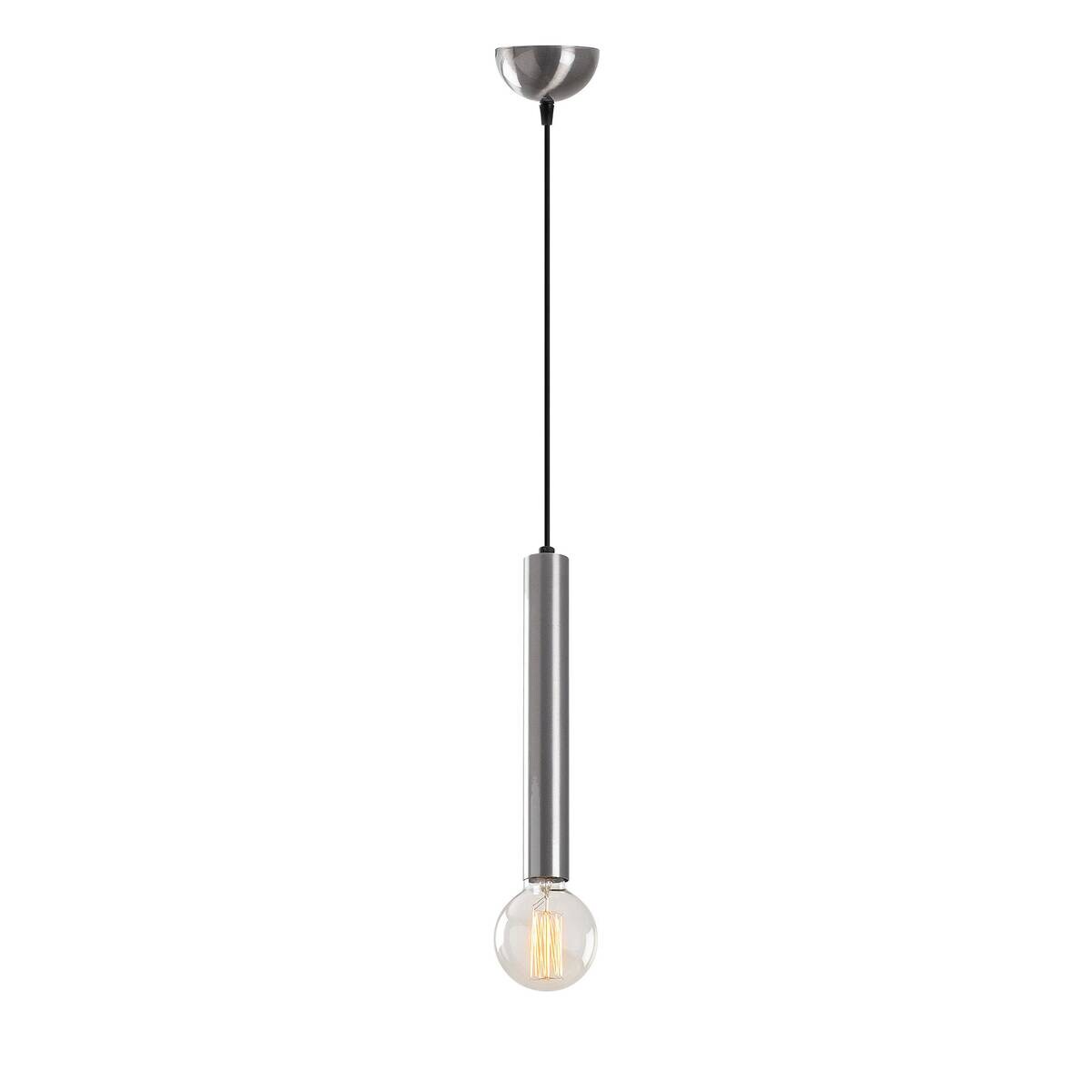 Opviq Pendelleuchte silber B/H/T: ca. 4x126x4 cm E27 1 Brennstellen