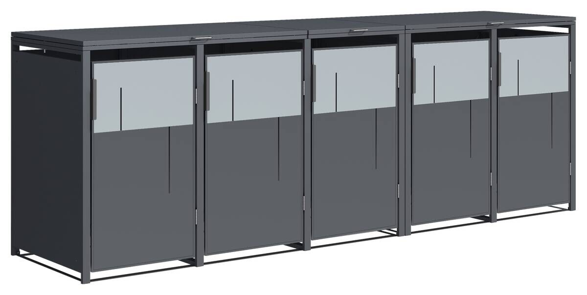 Westmann Mülltonnenbox Tonus anthrazit B/H/L: ca. 330x116x80 cm