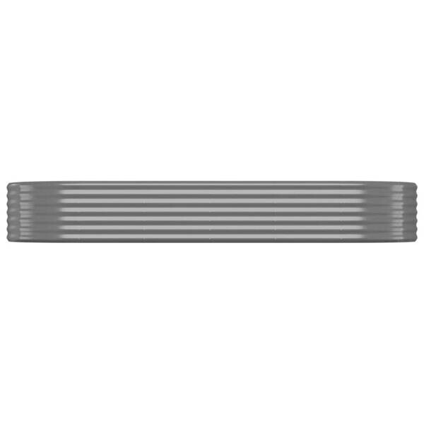 Hochbeet grau Stahl B/H/L: ca. 100x36x249 cm