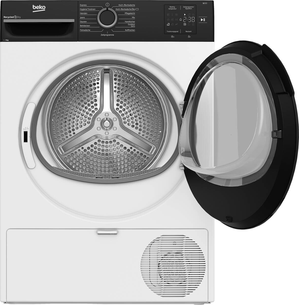 Beko Wärmepumpentrockner BM3T39230W EEK: D Spektrum: A bis G 9kg weiß B/H/T: ca. 59,8x84,6x63 cm