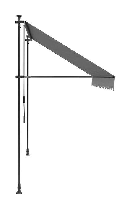 vidaXL Markise anthrazit B/H/L: ca. 150x300x300 cm