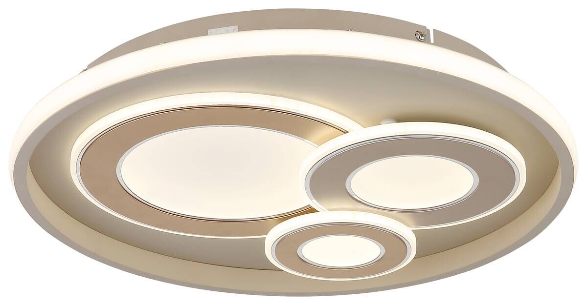 GLOBO LED-Deckenleuchte Opal sand Metall Acryl H/D: ca. 6,5x42 cm 1 Brennstellen