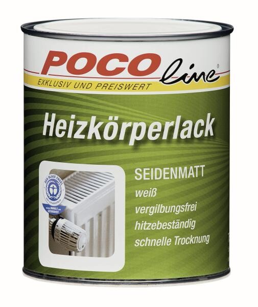 POCOline Acryl Heizkörperlack weiß seidenmatt ca. 0,75 l