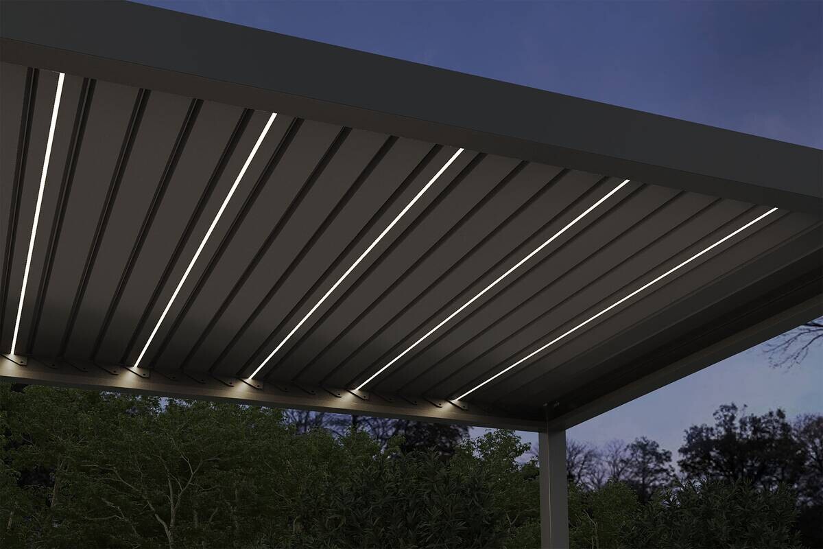 Pergola anthrazit Aluminium B/H/L: ca. 300x256x393 cm