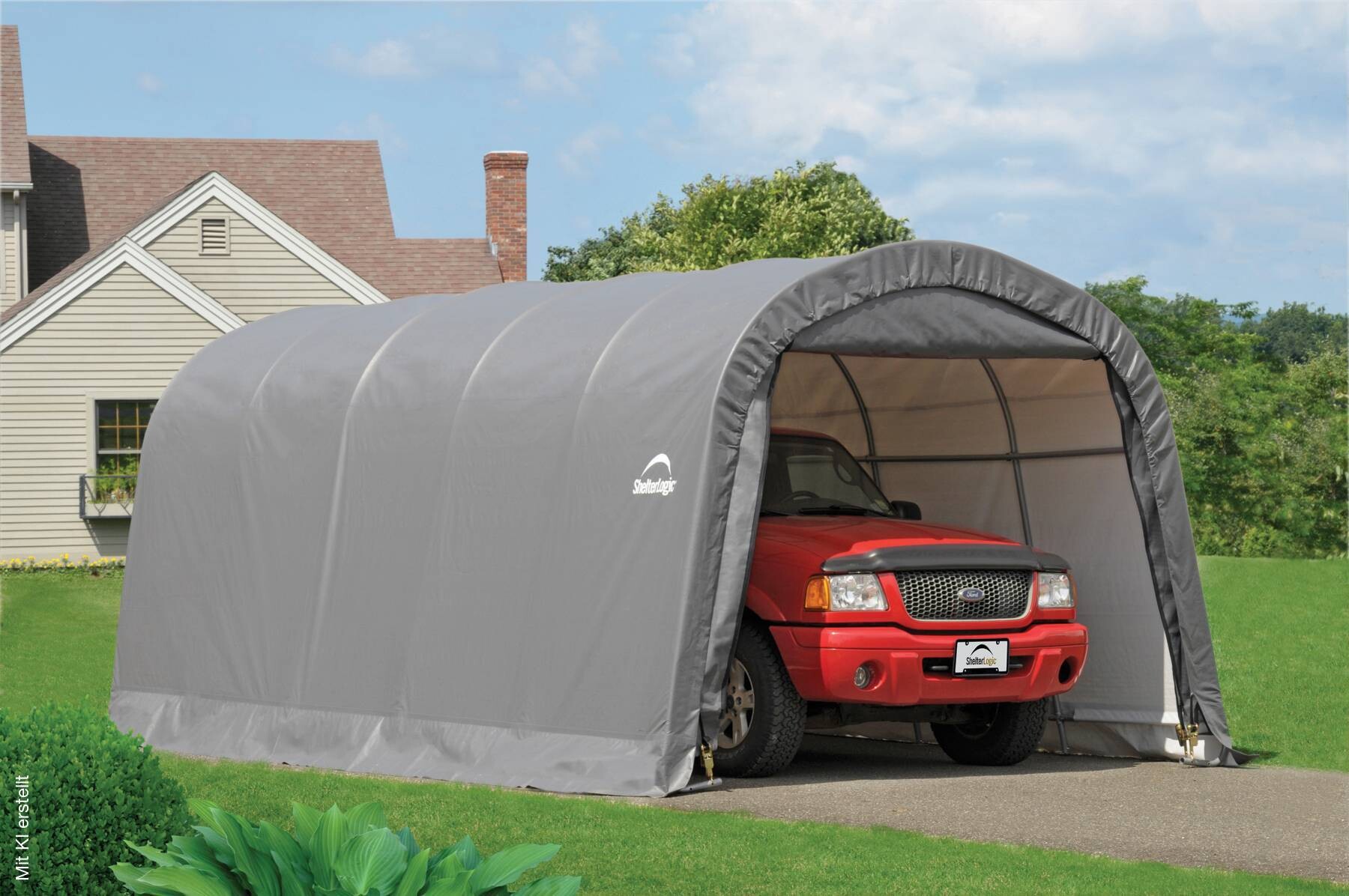 ShelterLogic Foliengarage B/H/L: ca. 370x240x610 cm
