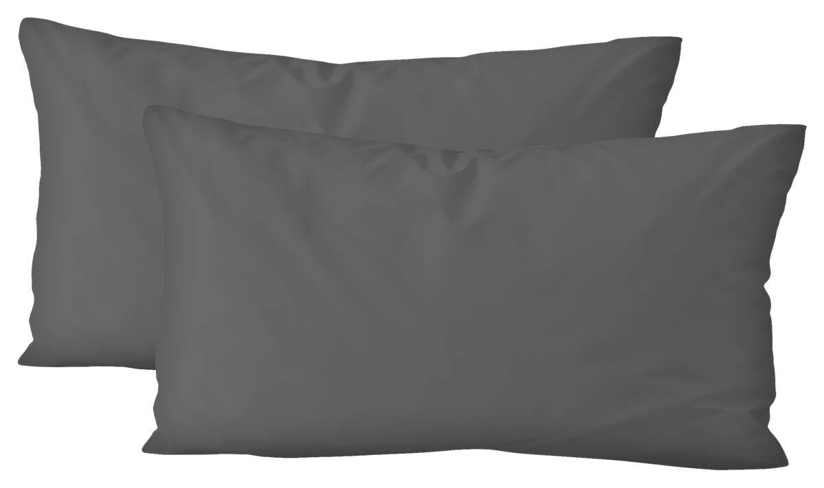 Kissenbezug Jersey Graphit Baumwolle B/L: ca. 40x80 cm