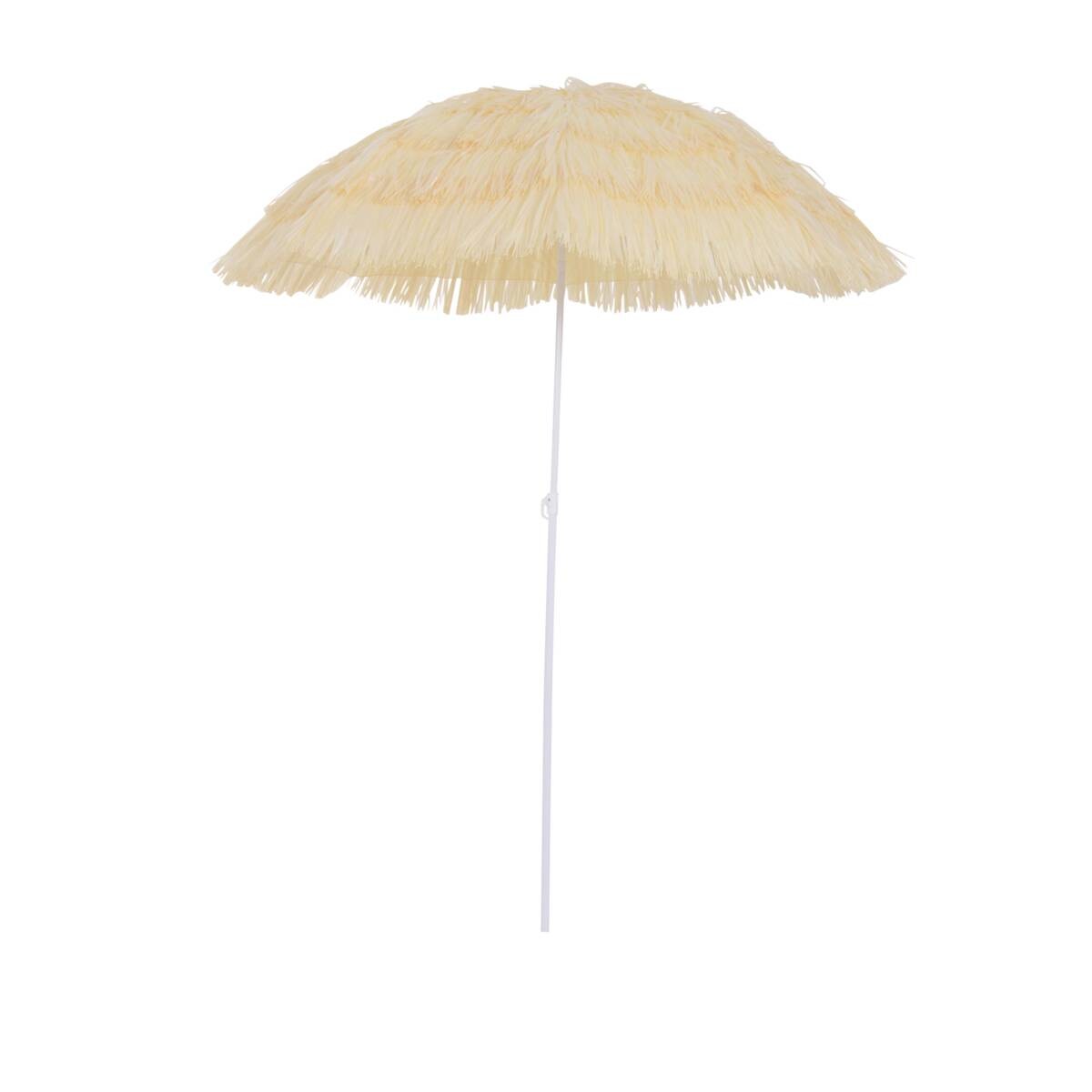Outsunny Hawaiischirm beige Stahl H/D: ca. 190x160 cm