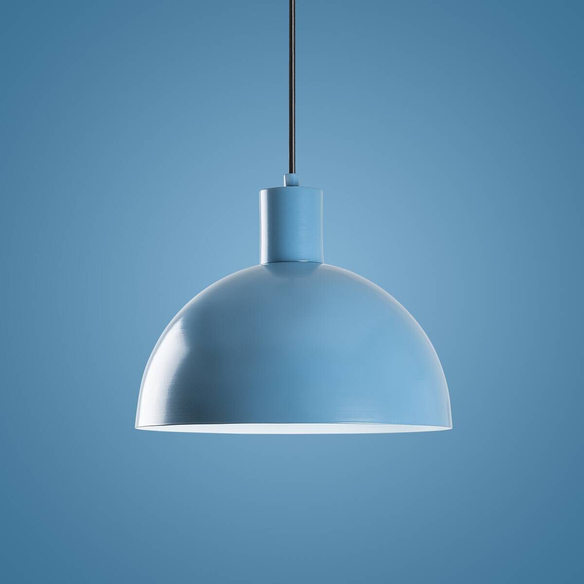 Opviq Pendelleuchte blau B/H/T: ca. 30x117x30 cm E27 1 Brennstellen