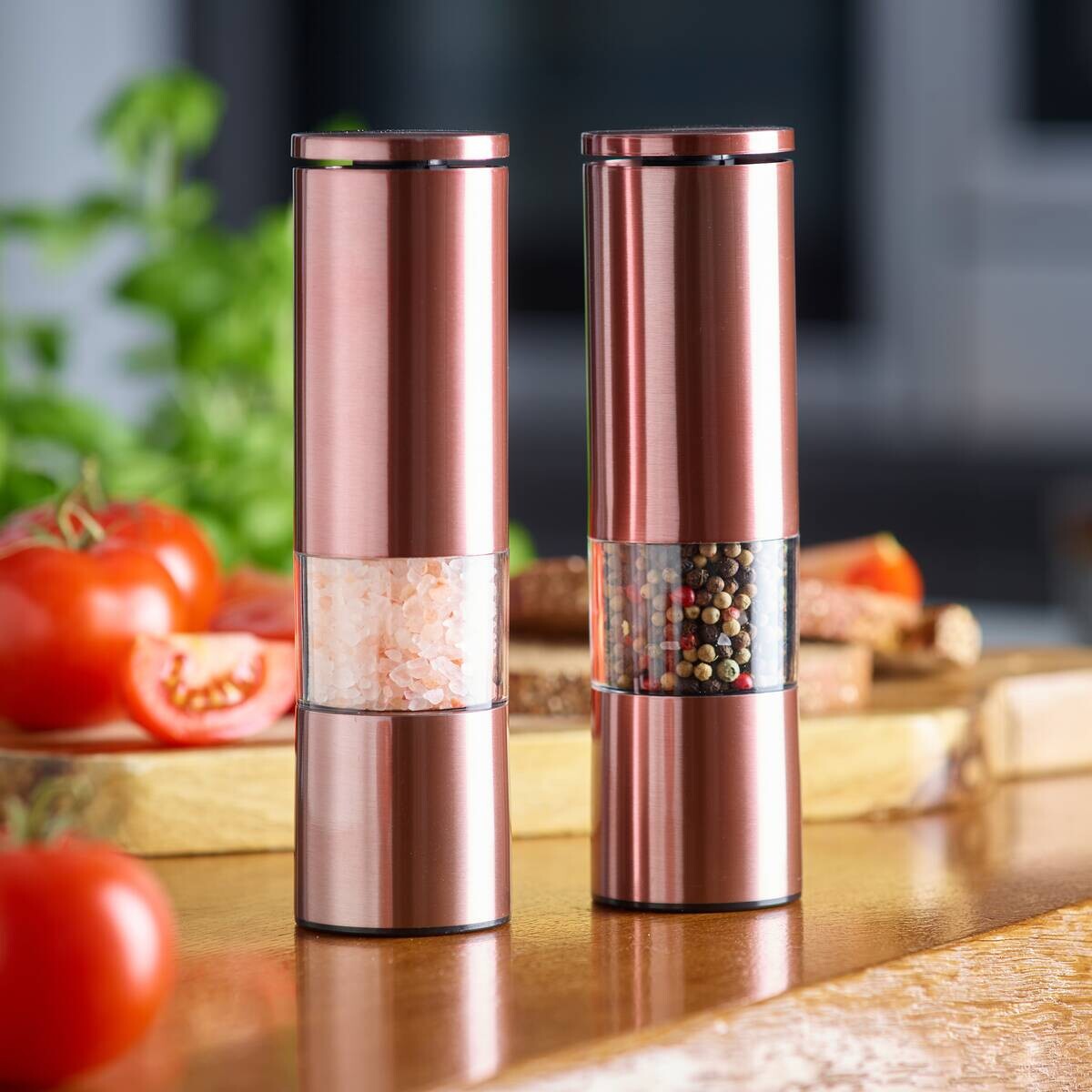 ECHTWERK Salz-/Pfefferstreuer Kupfer Edelstahl B/H/L: ca. 5,5x19,5x11 cm