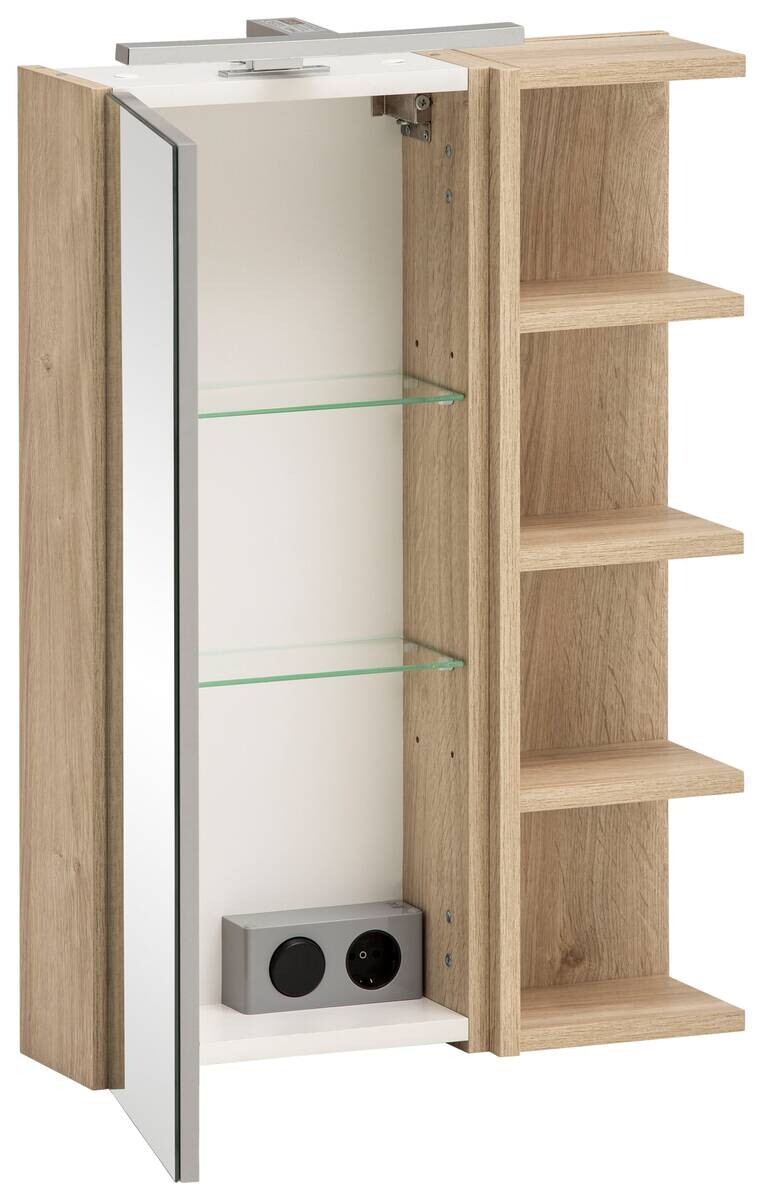 Spiegelschrank Mads Eiche Nachbildung B/H/T: ca. 49,7x74,4x16 cm