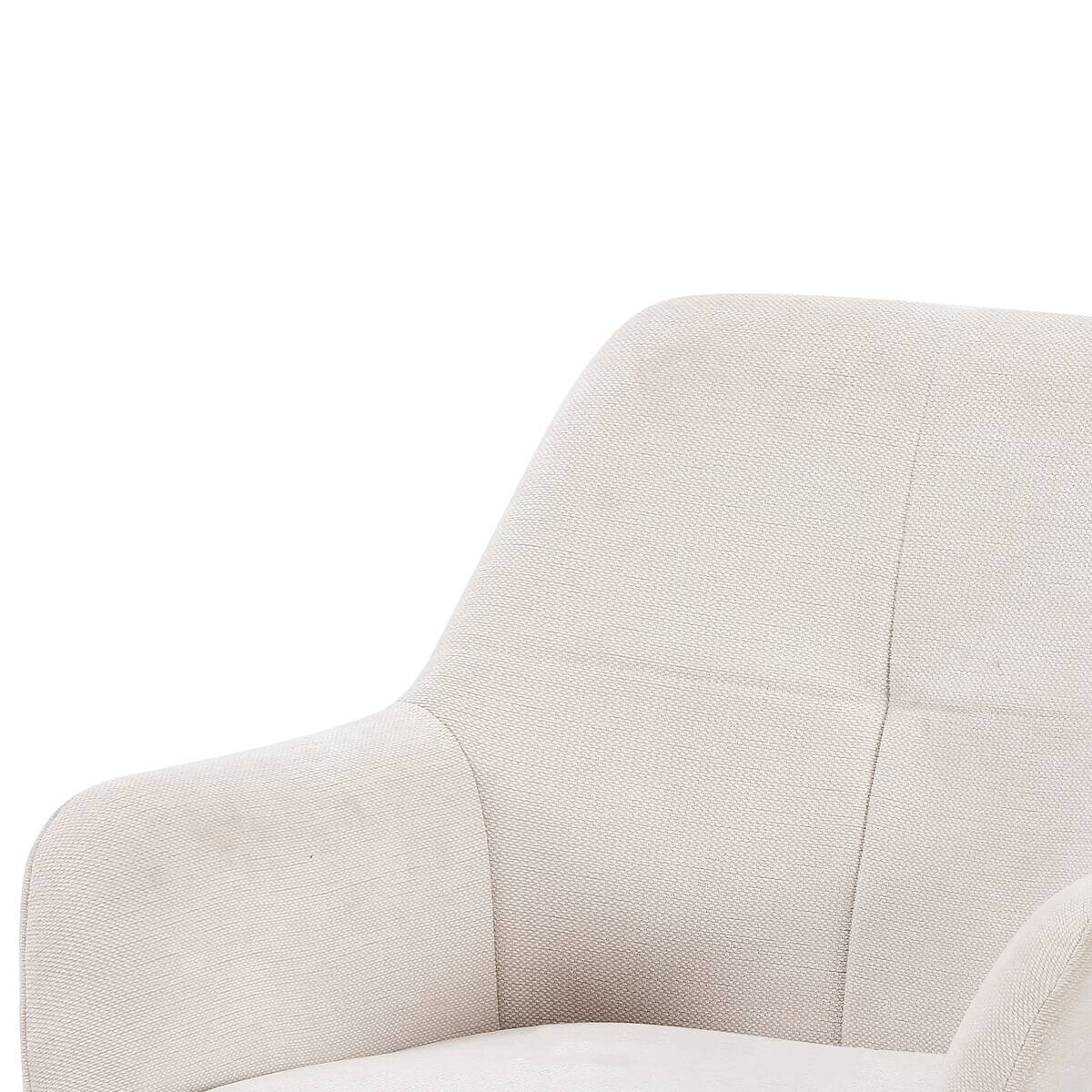 Armlehnstuhl Woody beige Webstoff B/H/T: ca. 62x85,5x64 cm