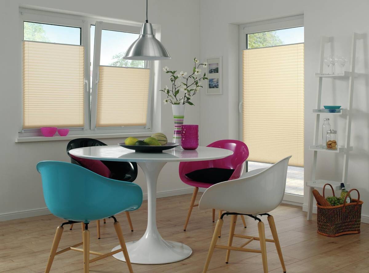 Spannplissee Easyfix Pia beige B/L: ca. 60x130 cm