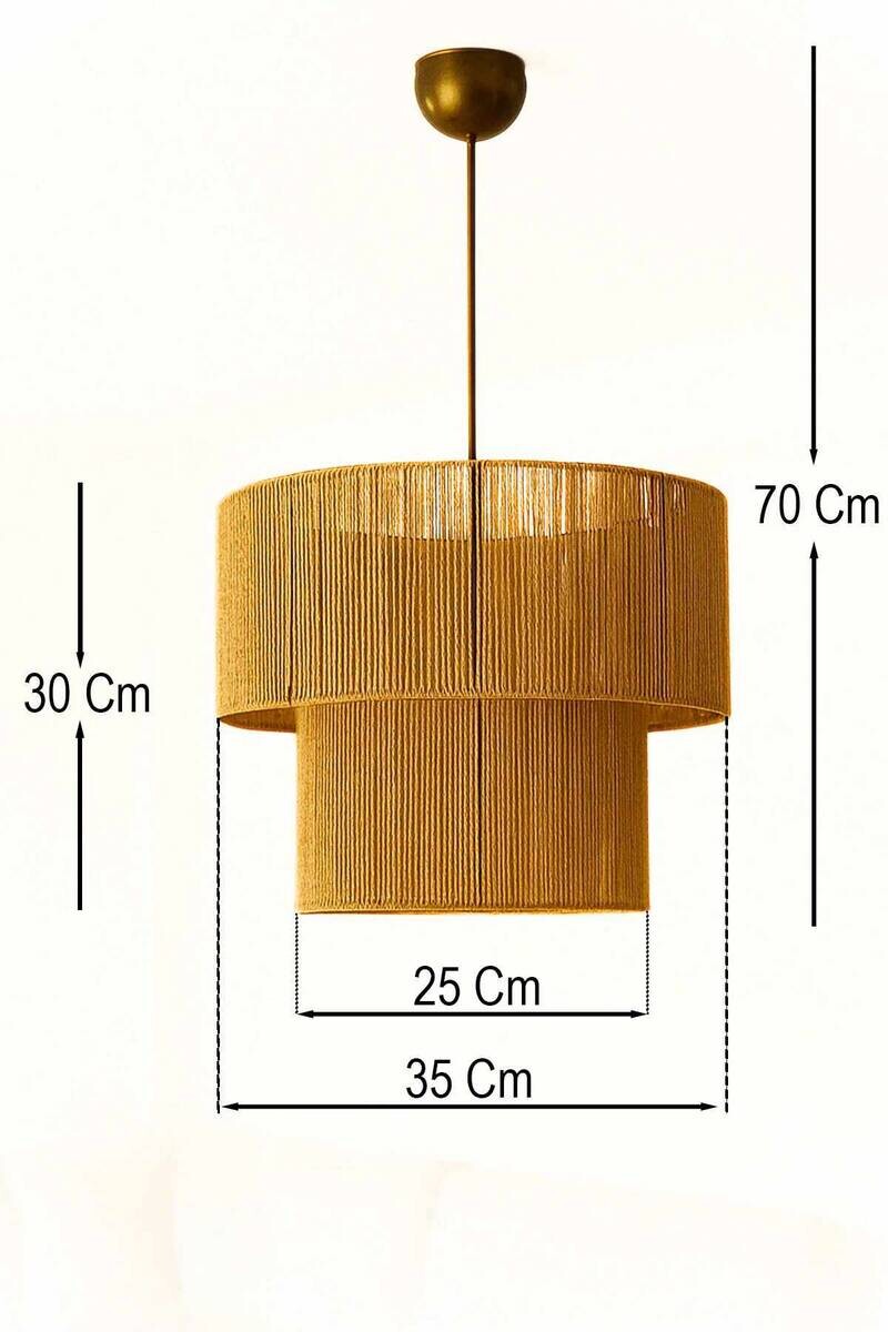 Pendelleuchte braun B/H/L/D: ca. 30x70x30x30 cm E27 1 Brennstellen