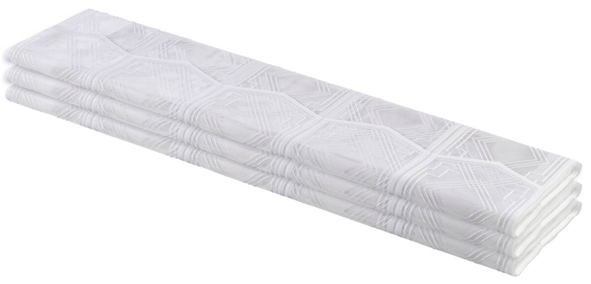 Scheibengardinen-Meterware Ruby weiß 100% Polyester H: ca. 60 cm