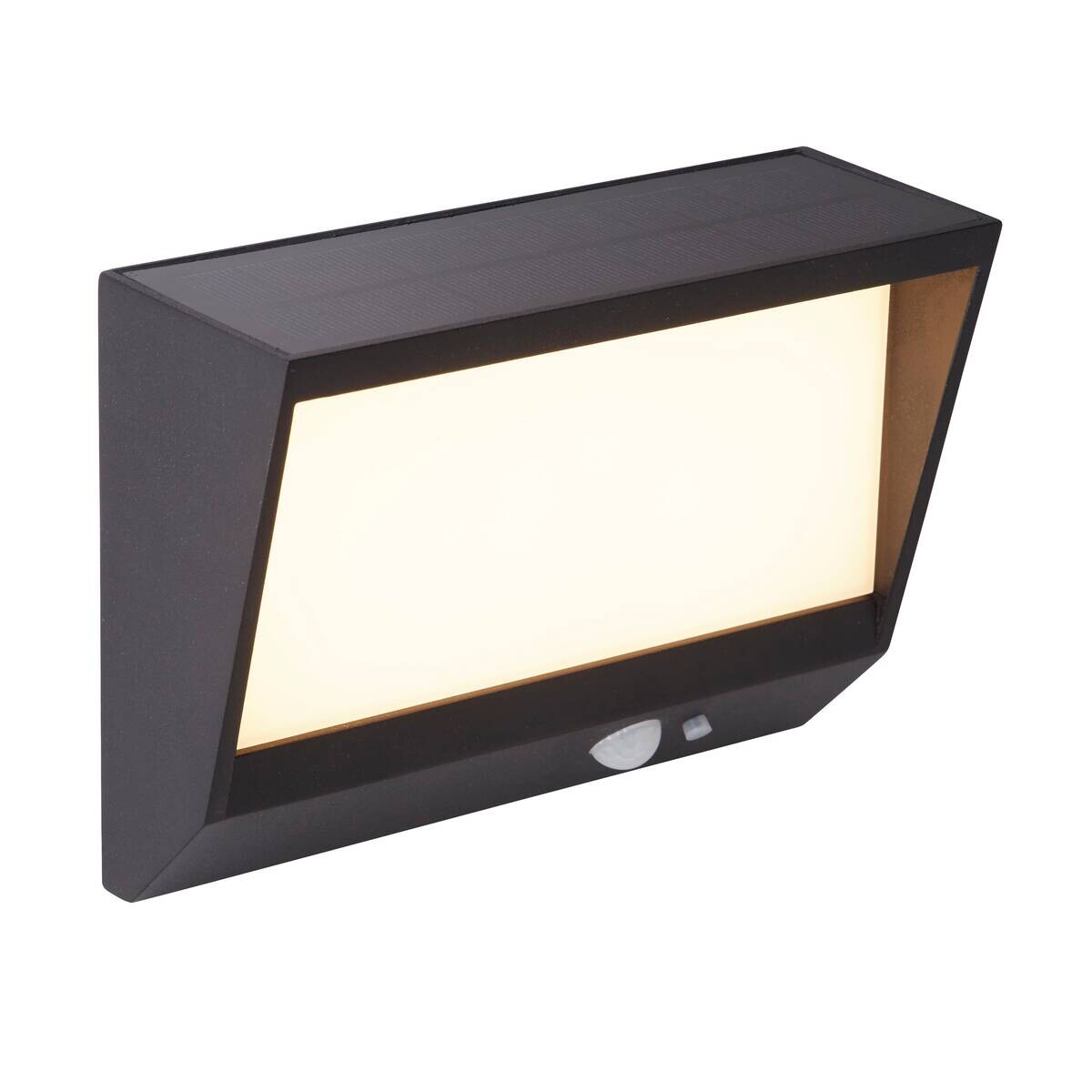 LED-Außenwandleuchte weiß klar schwarz B/H/T: ca. 18,8x14x8 cm