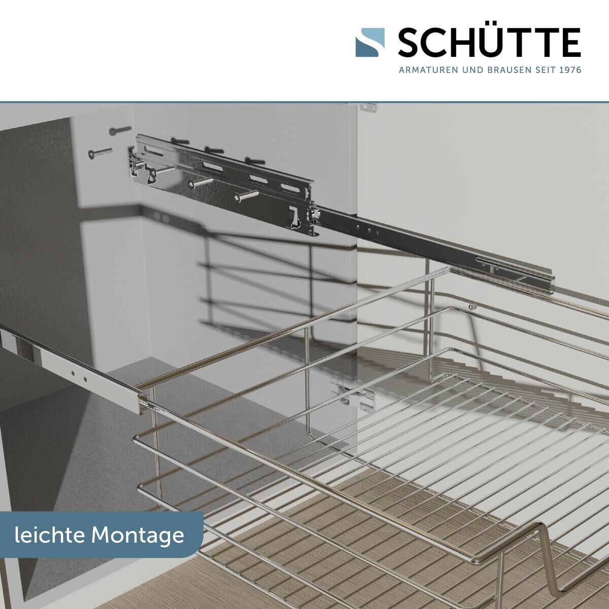 Eyckhaus Teleskopschublade Chrom Chrom