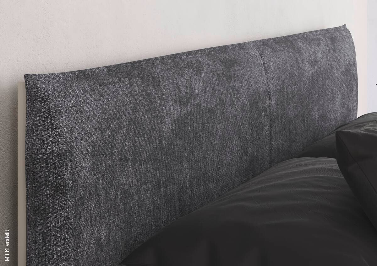 Bett Briona champagner B/H/T: ca. 196x97x209 cm Liegefläche B/L: ca. 180x200 cm