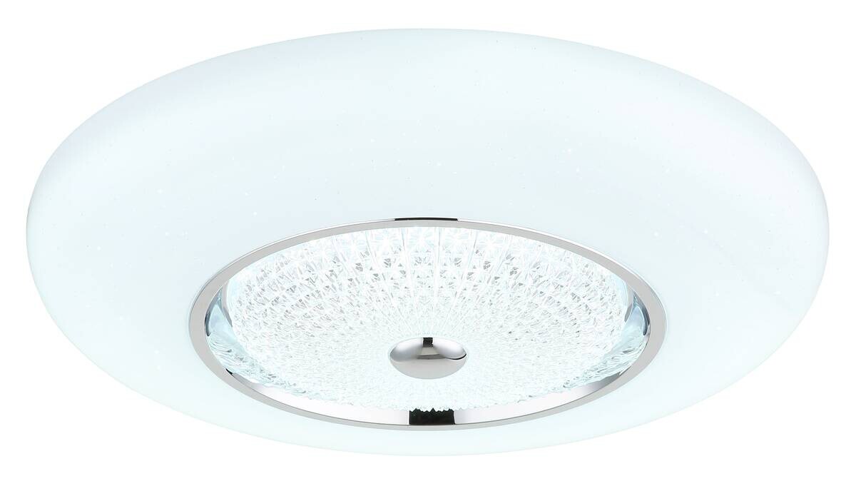 GLOBO Deckenleuchte weiß Opal klar Metall Acryl Kunststoff H/D: ca. 12x59 cm 1 Brennstellen