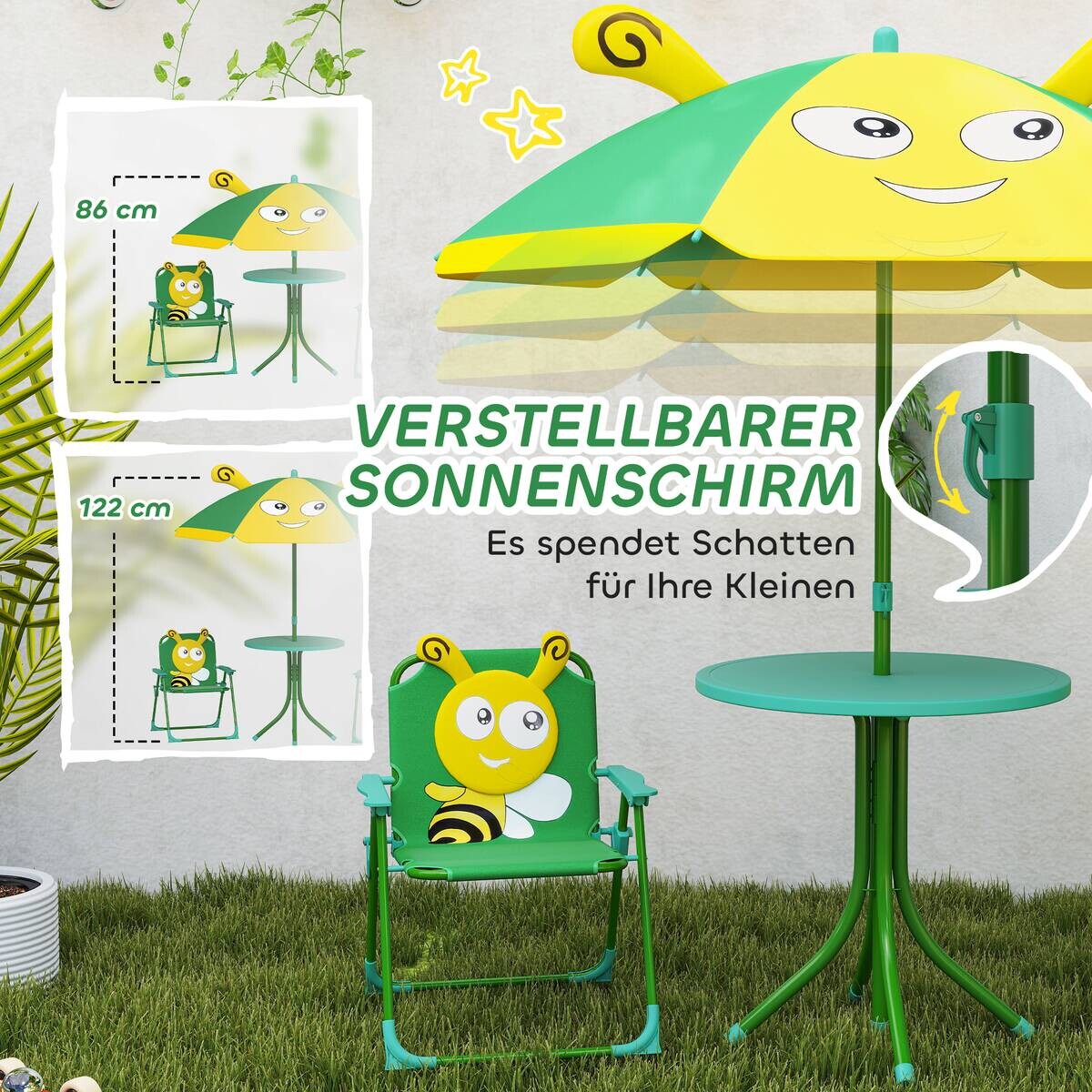 AIYAPLAY Kindersitzgruppe grün Polyester B/H/L: ca. 49,5x50x49,5 cm
