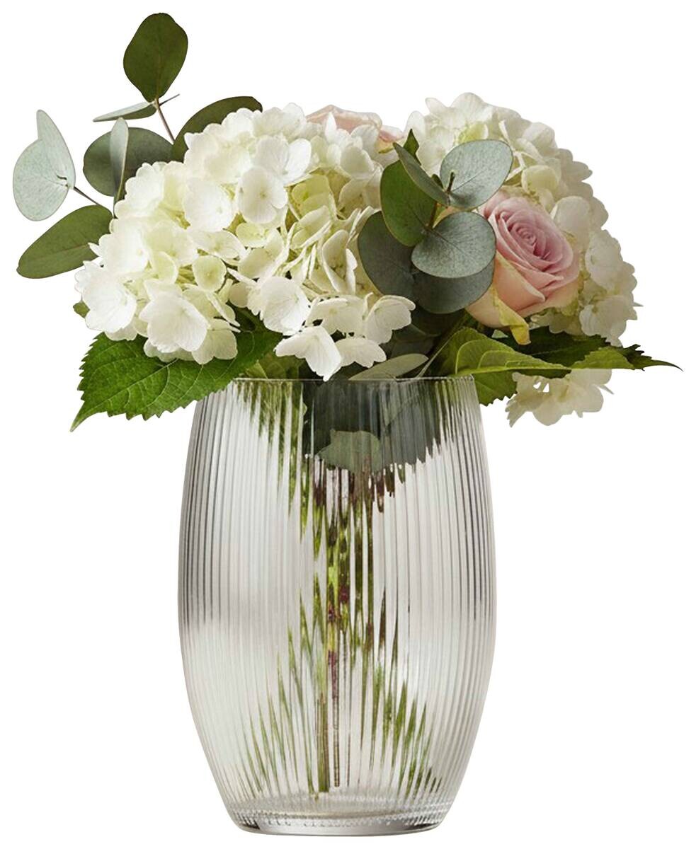 Vase klar Glas H/D: ca. 20x14 cm