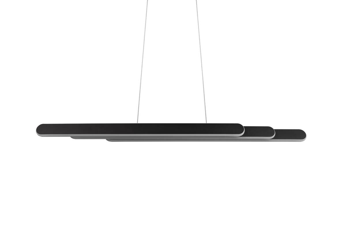 Reality LED-Pendelleuchte schwarz Metall