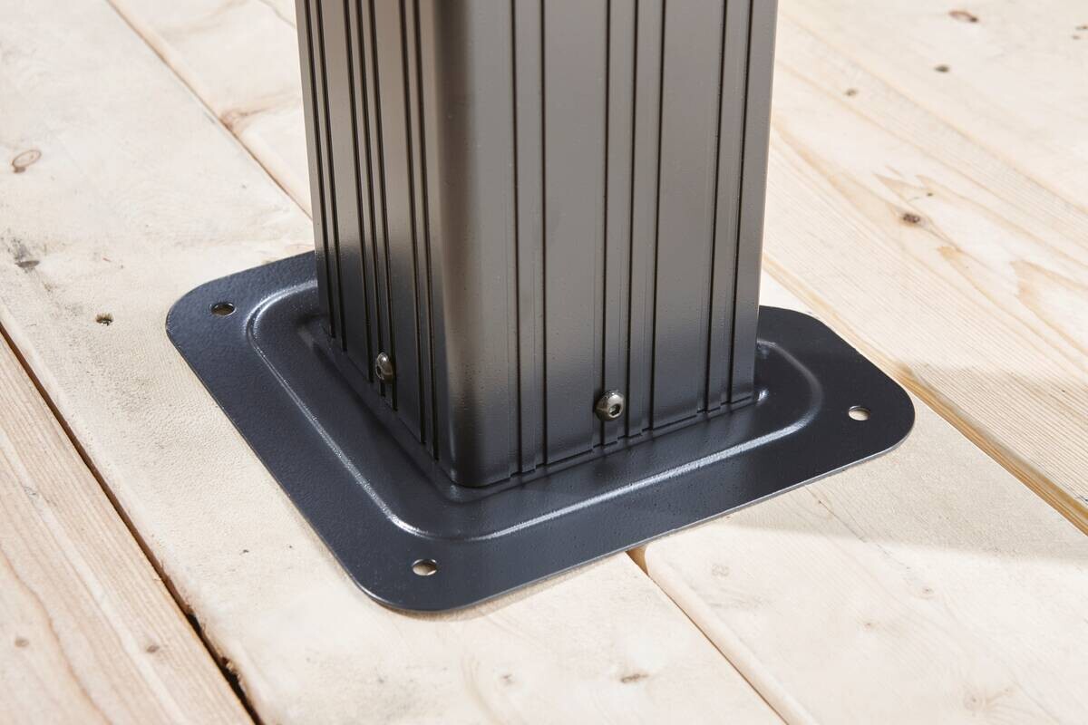 Sojag Pavillon Messina anthrazit Metall B/H/L: ca. 363x292x298 cm