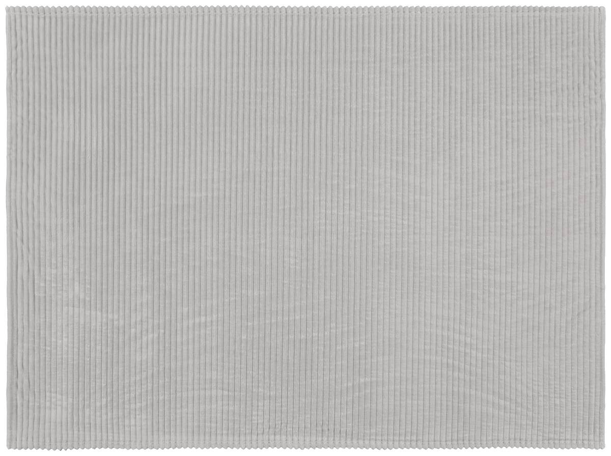 POCOline Flanelldecke silber 100% Polyester B/L: ca. 140x180 cm
