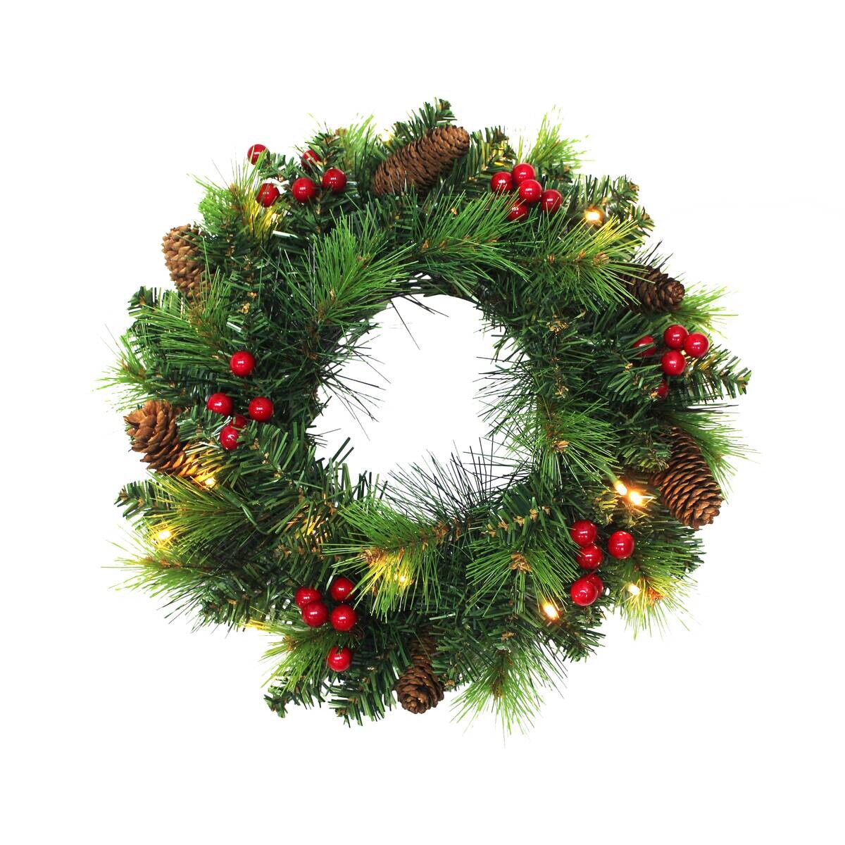 Näve Leuchten LED-Dekoartikel Noel grün Metall B/H/T: ca. 35x8x35 cm