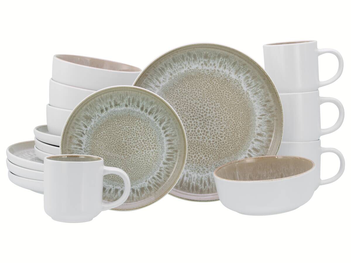 CreaTable Kombiservice Nordic Fjord sand Steinzeug 16 tlg.