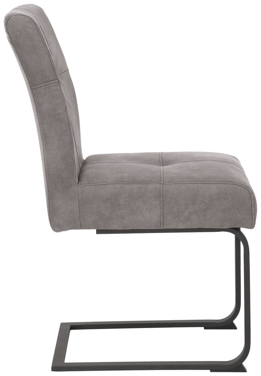 Essgruppe Luise II Eiche anthrazit Microfaser B/H/T: ca. 160x76x80 cm