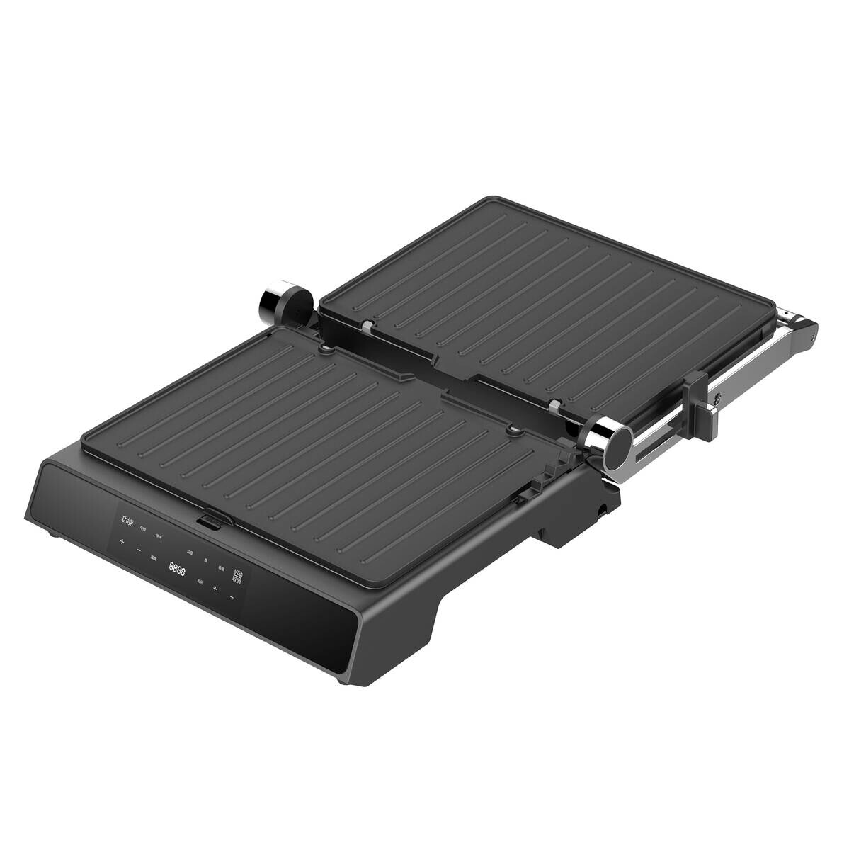 Emerio Kontaktgrill CG-130860.1 silber Edelstahl B/H/T: ca. 34,6x34x15 cm