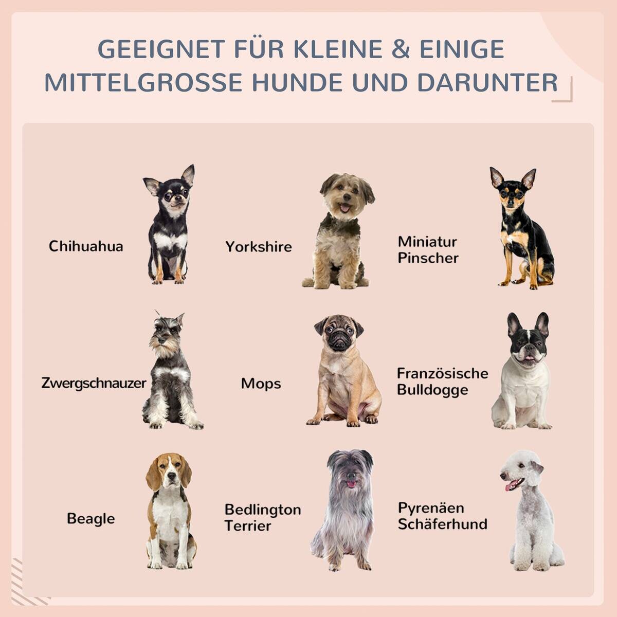 PawHut Hunde-Zubehör braun Polyester B/H/L: ca. 98x69x70 cm