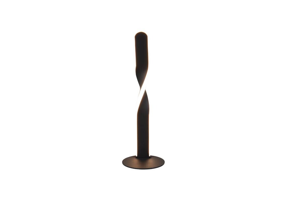 Reality LED Tischleuchte Ginko mattschwarz Metall H: ca. 40,5 cm 1 Brennstellen