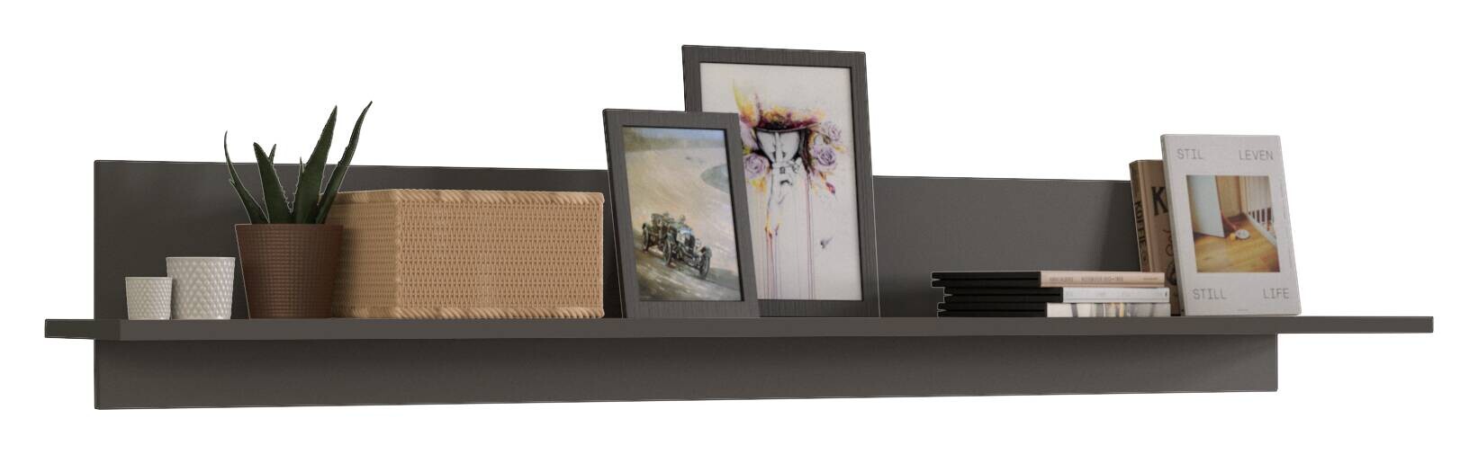 Wandboard Freno grau matt B/H/T: ca. 140x22x22 cm