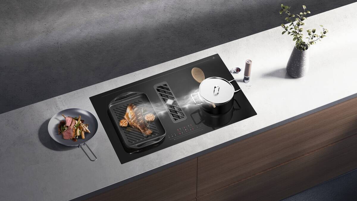 Express Doppelblock Star hellgrau Lacklaminat Hochglanz B/H/T: ca. 280x237x150 cm