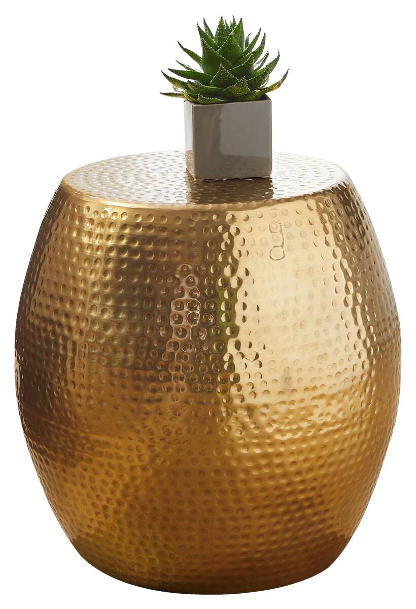 Beistelltisch gold Aluminium B/H/T: ca. 42x42x42 cm