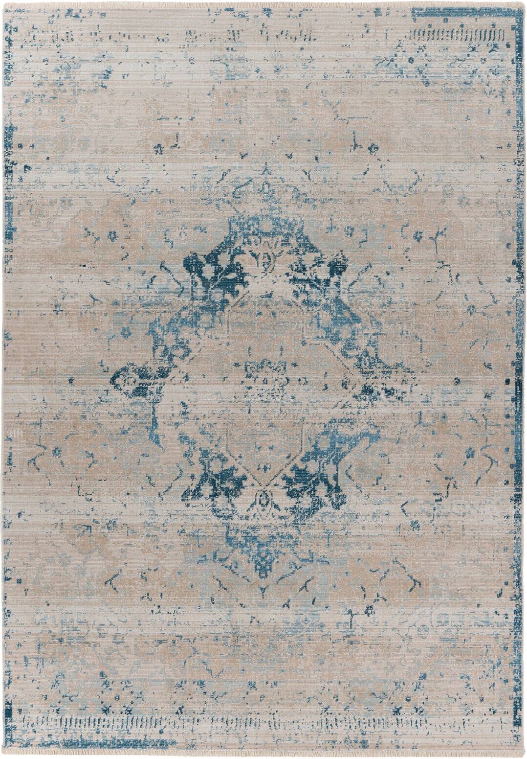 Kayoom Kurzflorteppich Milan 225 blau B/H/L: ca. 160x0,5x230 cm