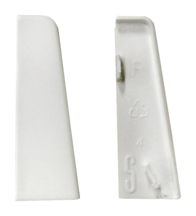 Endkappe weiß L/B/H: ca. 1x1x5,8 cm