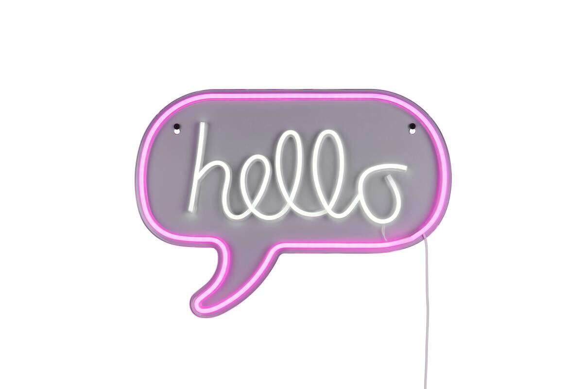 Reality LED-Wandleuchte Hello B/L: ca. 43x31 cm