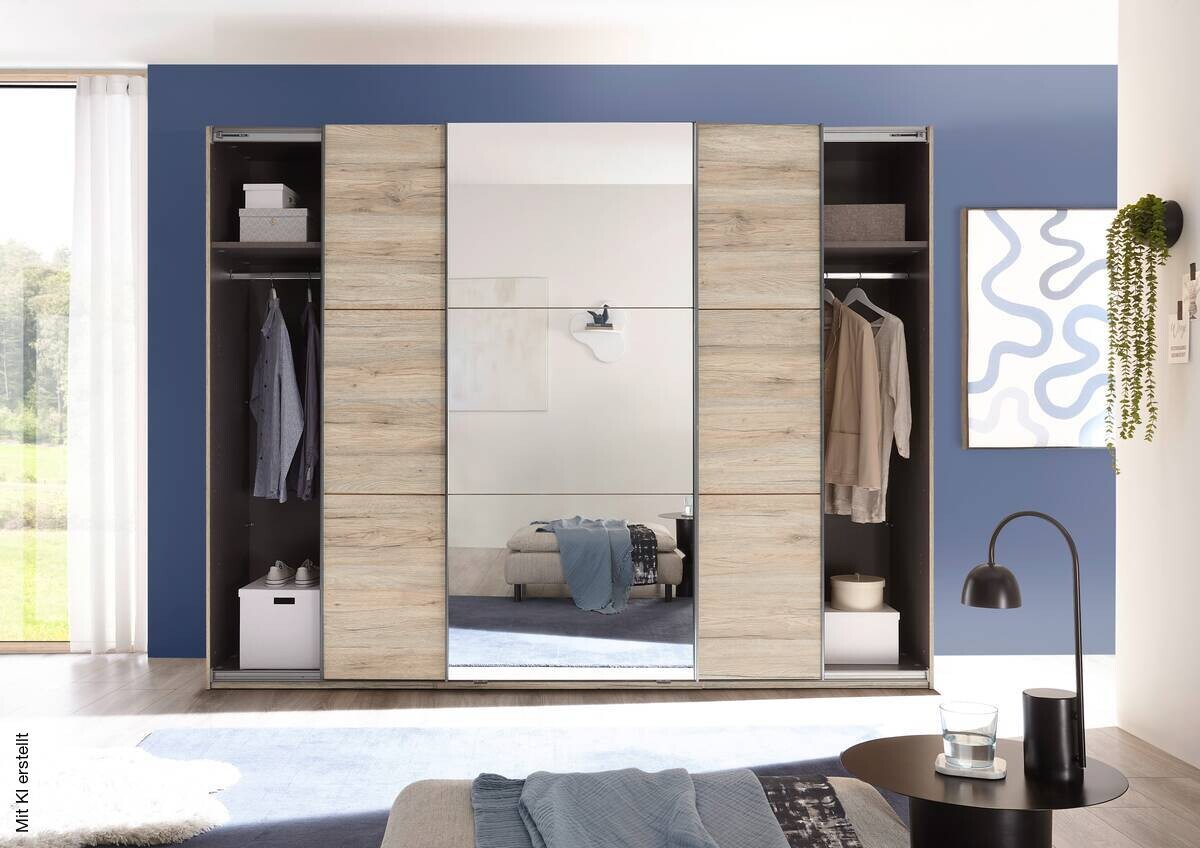 Schwebetürenschrank Bravo Eiche San-Remo Nachbildung B/H/T: ca. 270x210x60 cm