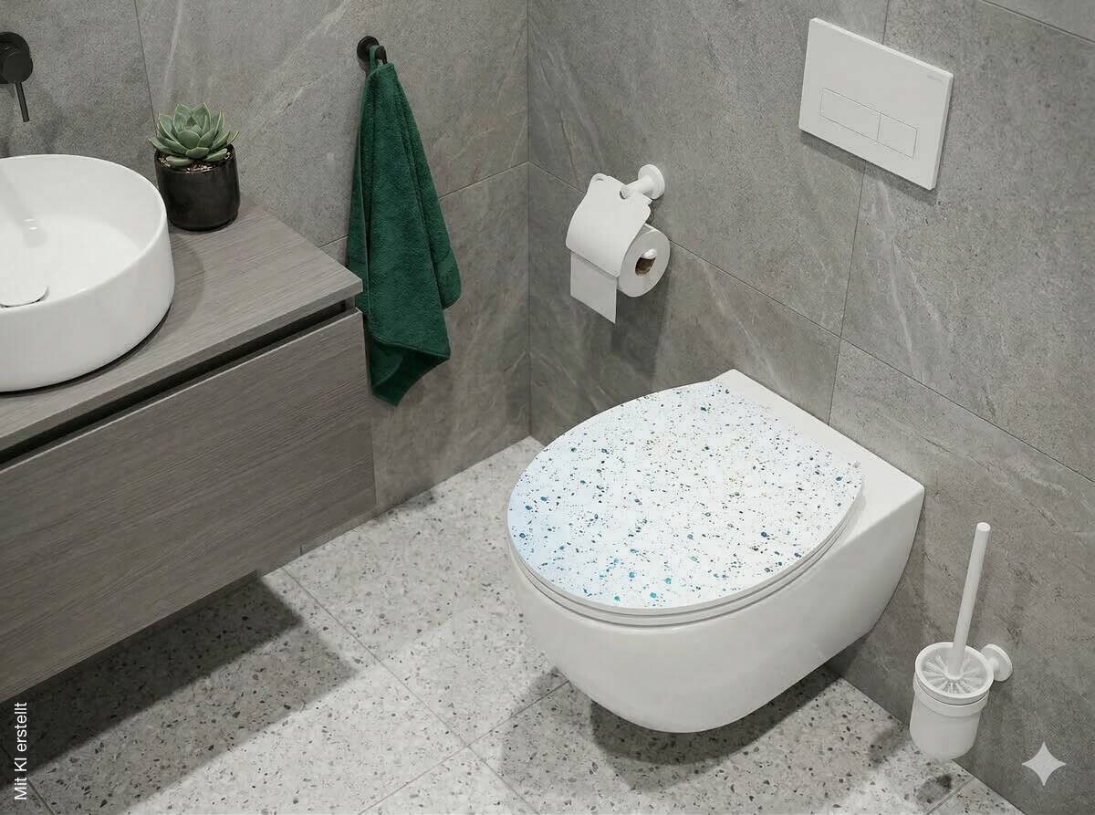 POCOline WC-Sitz Shiny weiß weiß MDF