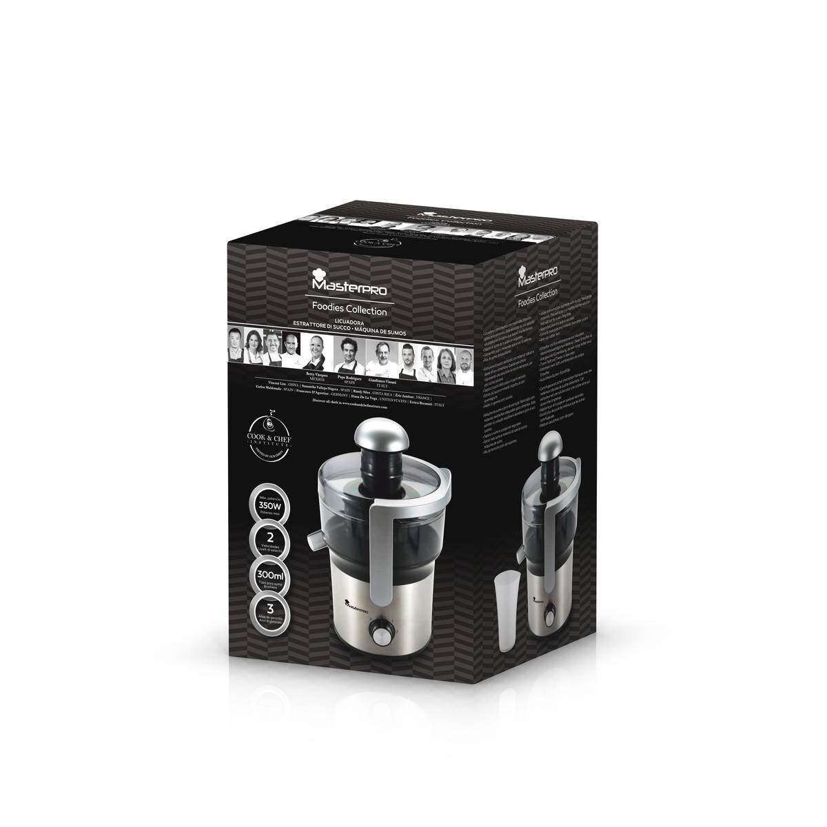 MASTERPRO Entsafter silber Edelstahl Kunststoff B/H/T: ca. 22x34,2x22,4 cm ca. 0,3 l