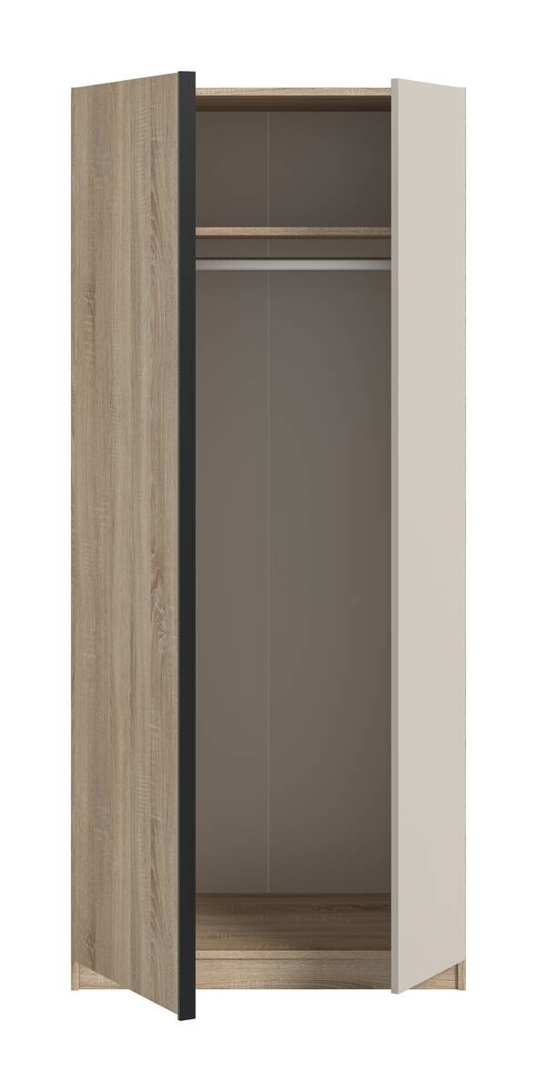 Kleiderschrank OAKLAND Eiche Sonoma Nachbildung Cashmere B/H/T: ca. 80x183x53 cm