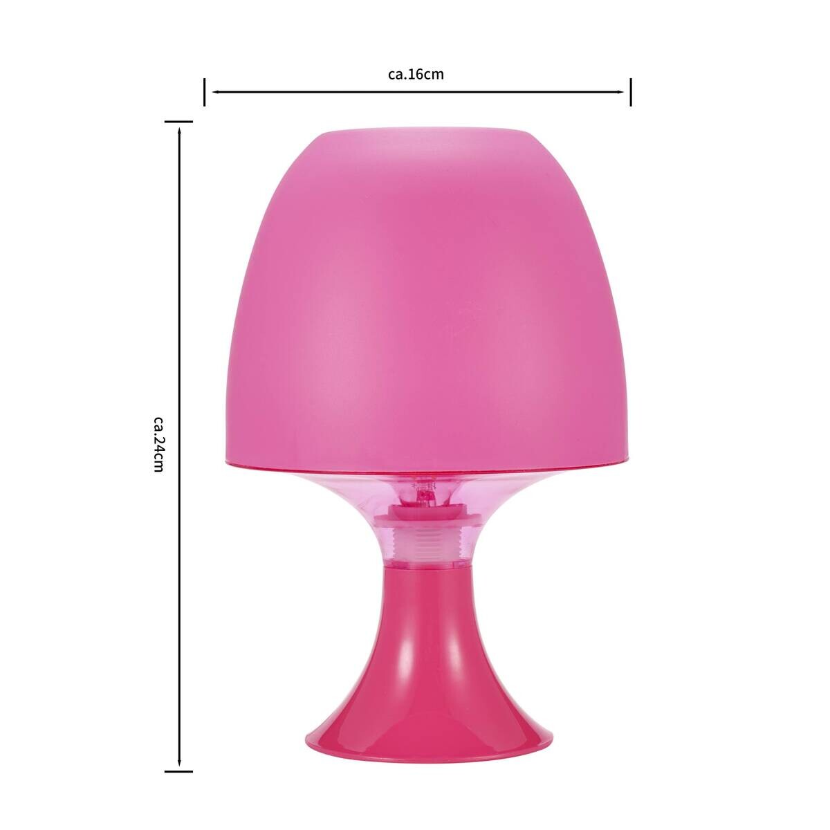 POCOline Tischleuchte Sveta pink Kunststoff H: ca. 24 cm E14 1 Brennstellen